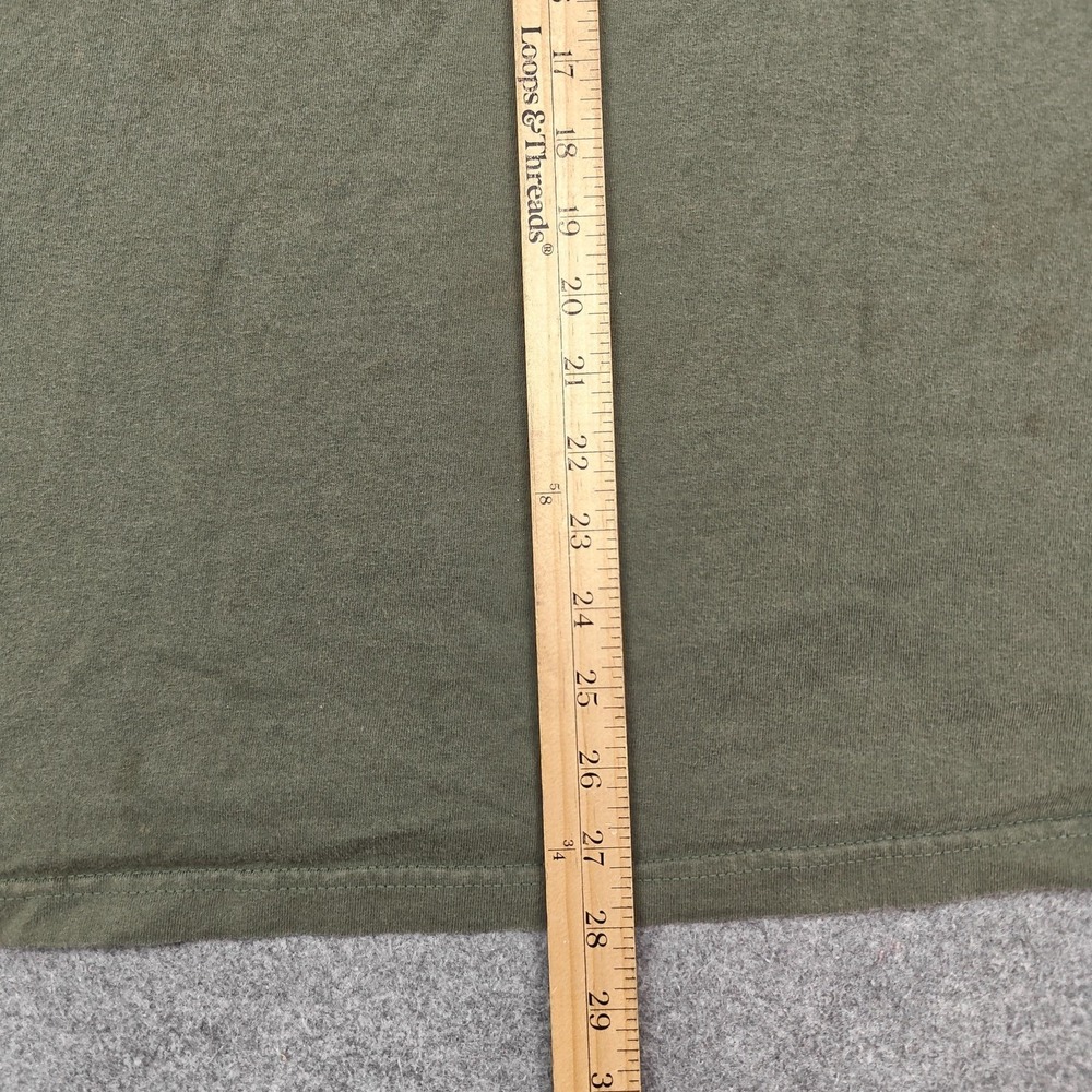 Vintage Harley-Davidson Shirt Mens XL Green American Flag Flames Graphic Tee - Picture 11 of 13